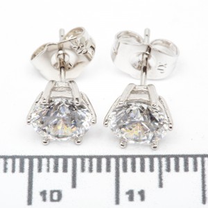 Сережки XUPING Silver (Ø 0.8 см.) 206703 Сережки XUPING Silver (Ø 0.8 см.) 206703