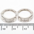 Сережки XUPING Silver (Ø 1.5 х 0.4 см.) 206695