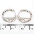 Сережки XUPING Silver (Ø 1.6 х 0.6 см.) 206687