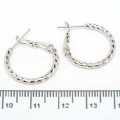 Сережки XUPING Silver (Ø 2 х 0.2 см.) 206685