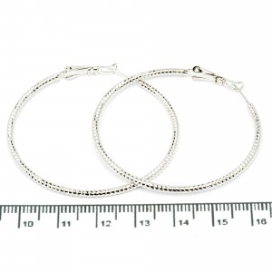 Сережки XUPING Silver (Ø 4.5 х 0.2 см.) 206684 Сережки XUPING Silver (Ø 4.5 х 0.2 см.) 206684