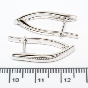 Сережки XUPING Silver (2.5 х 0.3 см.) 206675 Сережки XUPING Silver (2.5 х 0.3 см.) 206675