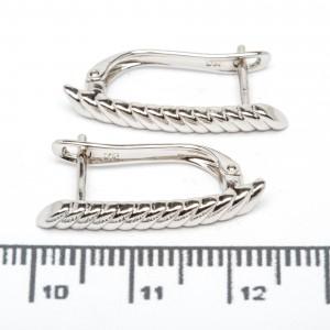 Сережки XUPING Silver (2.5 х 0.3 см.) 206674 Сережки XUPING Silver (2.5 х 0.3 см.) 206674