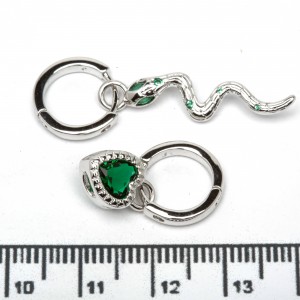 Сережки XUPING Silver "зелений" 206657