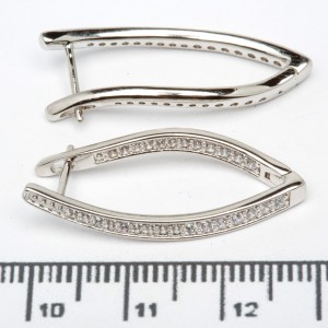 Сережки XUPING Silver (3 х 0.3 см.) 206628