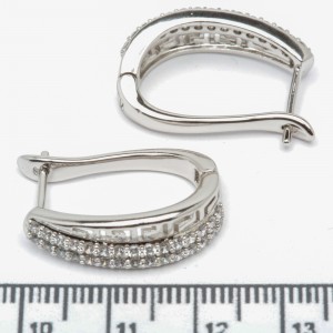Сережки XUPING Silver (2.5 х 0.7 см.) 206519