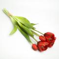 Тюльпани "силіконові" (червоний)букет 5 шт. (д. 39 см.) 93051