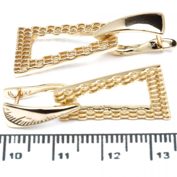 Сережки XUPING Gold "Ø 3.3 х 1.4 см." 514396