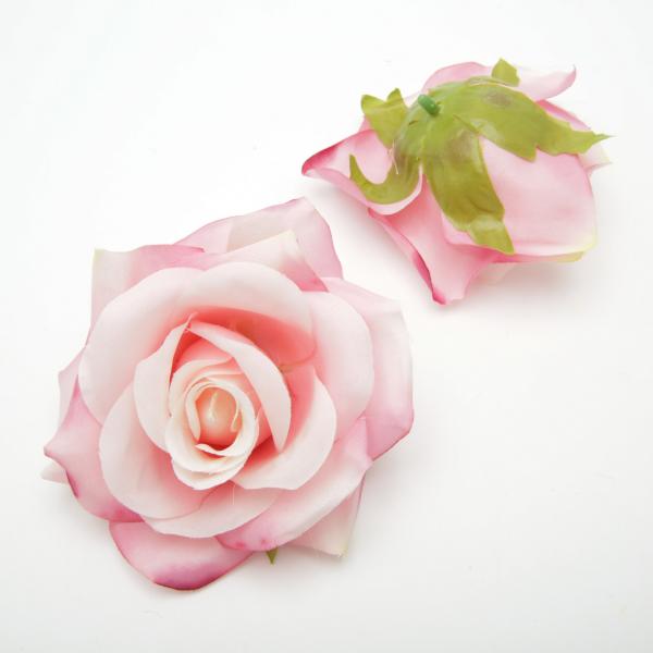 Головки штучних квітів "троянда" 6 шт. (Ø 9 см.) 93225