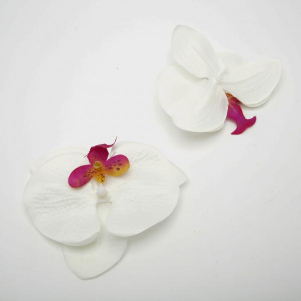 Головки штучних квітів "орхідея" 12 шт. (Ø 8 см. см.) 93237