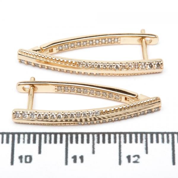 Сережки XUPING Gold "2.9 х 0.3 см." 514794