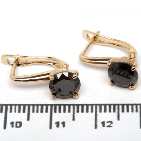 Сережки XUPING Gold "чорний" 515051