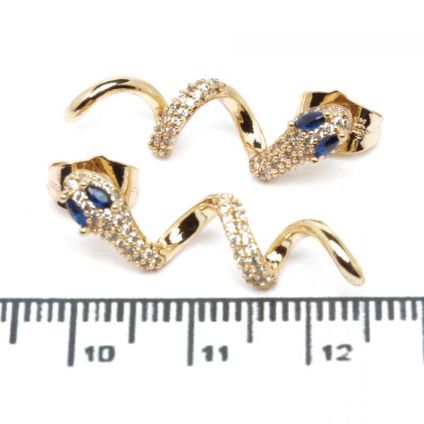Сережки XUPING Gold "синій" 515057