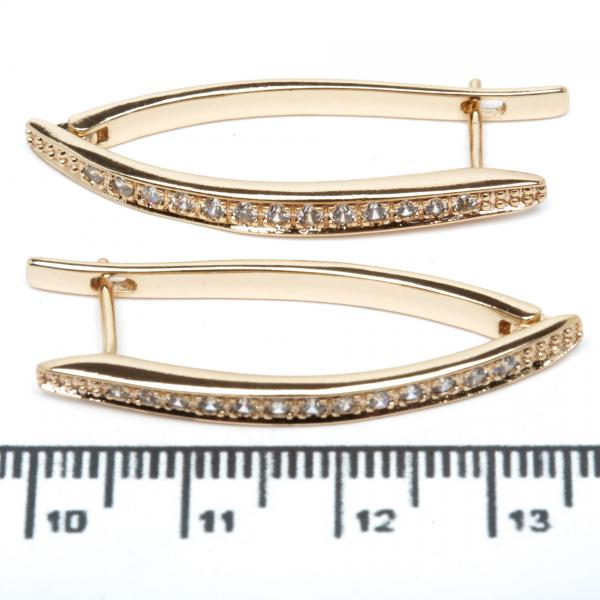 Сережки XUPING Gold (3.8 х 0.3 см.) 515061