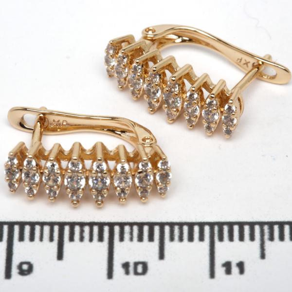 Сережки XUPING Gold (Ø 1.7 х 0.6 см.) 515071