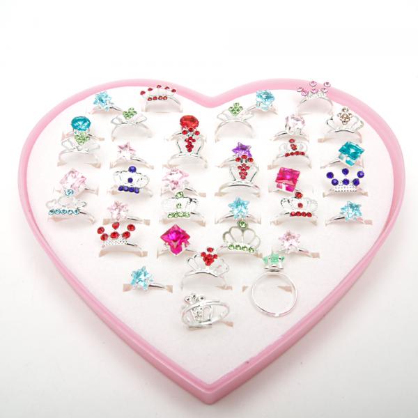 Дитячі перстні "безрозмірні" 36 шт. 6-5579