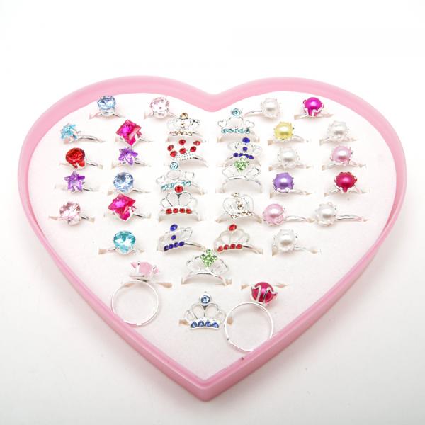 Дитячі перстні "безрозмірні" 36 шт. 6-5580