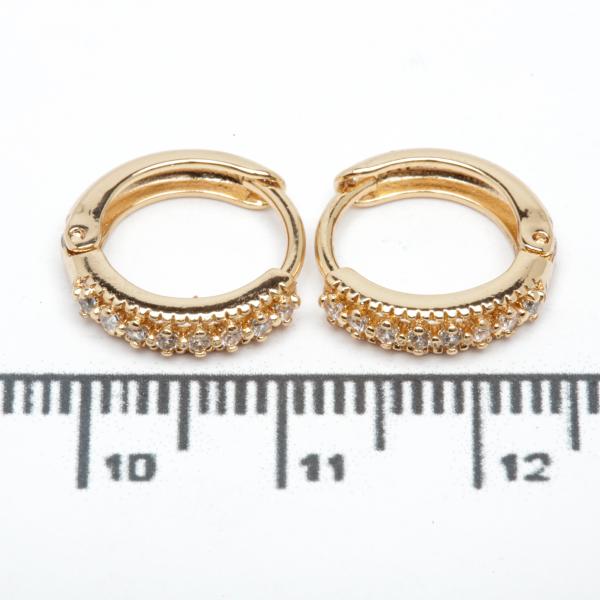 Сережки XUPING Gold (Ø 1.3 х 0.3 см.) 515158