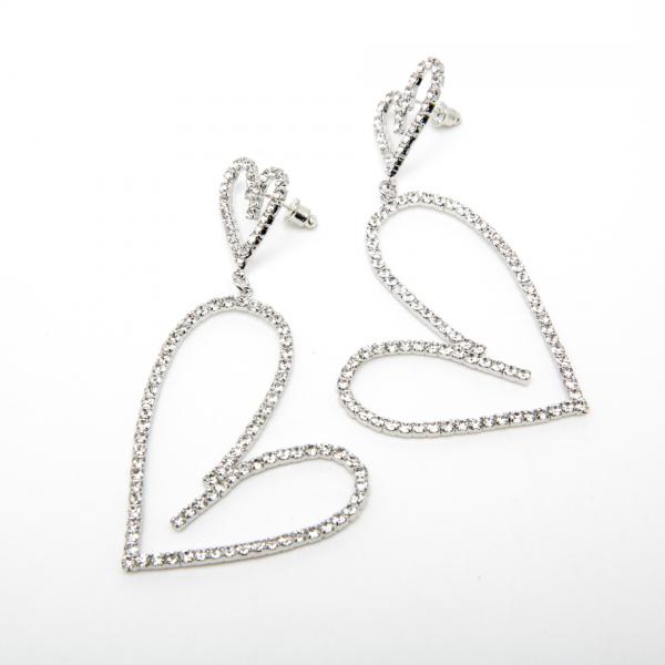 Сережки вечірні (7.5 х 3.6 см.) 6-5904