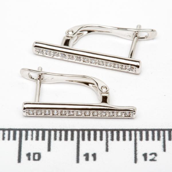 Сережки XUPING Silver (2 х 0.25 см.) 206727