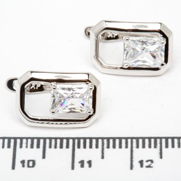Сережки XUPING Silver (1.5 х 0.9 см.) 206728