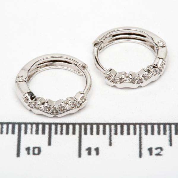 Сережки XUPING Silver (Ø 1.2 х 0.25 см.) 206736