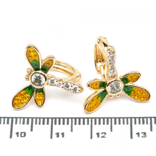 Сережки XUPING Gold "жовто-зелений" 515299