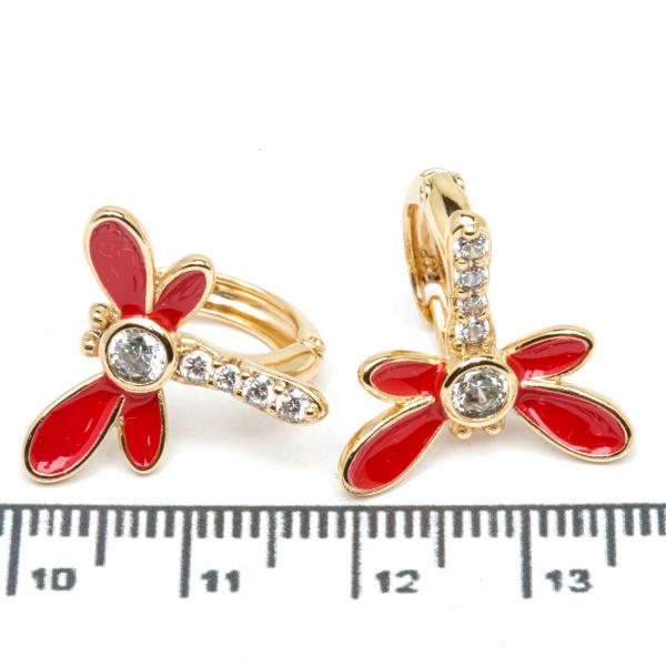 Сережки XUPING Gold "червоний" 515300