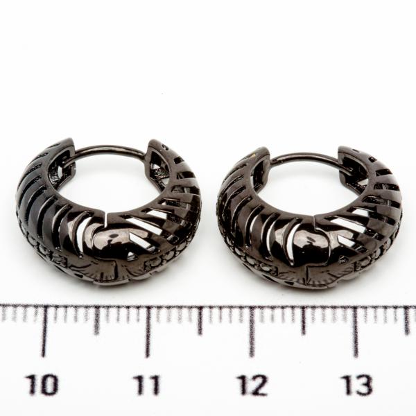 Сережки XUPING BLACK (Ø 1.7 х 0.7 см.) 515348