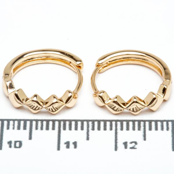 Сережки XUPING Gold (Ø 1.5 см.) 515372