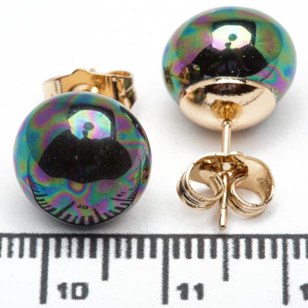 Сережки XUPING Gold "бензиновий" (Ø 1.3 см.) 515379