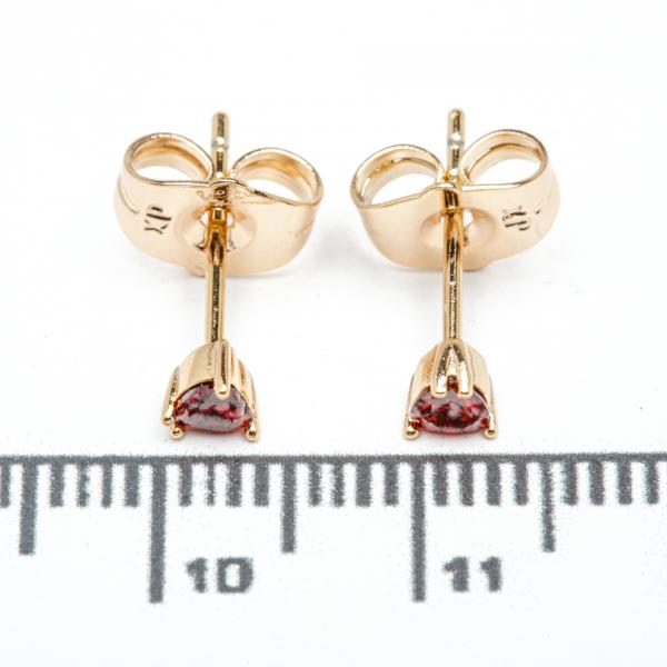 Сережки XUPING Gold "червоний" (Ø 0.3 см.) 515383