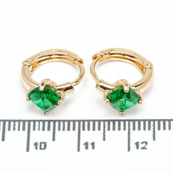 Сережки XUPING Gold "зелений" 515393