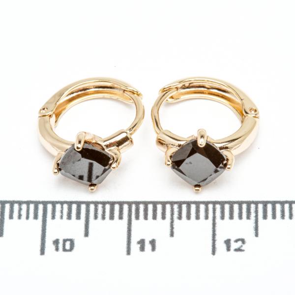 Сережки XUPING Gold "чорний" 515394
