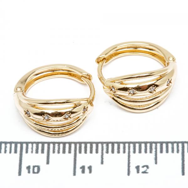 Сережки XUPING Gold (Ø 1.5 х 0.8 см.) 515417