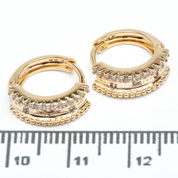 Сережки XUPING Gold (Ø 1.3 х 0.4 см.) 515421