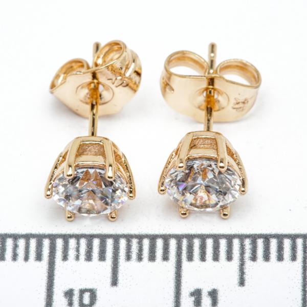 Сережки XUPING Gold (Ø 0.7 см.) 515426