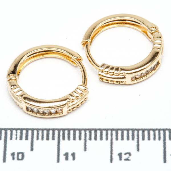 Сережки XUPING Gold (Ø 1.7 х 0.5 см.) 515435