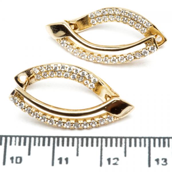 Сережки XUPING Gold (2.7 х 0.4 см.) 515578