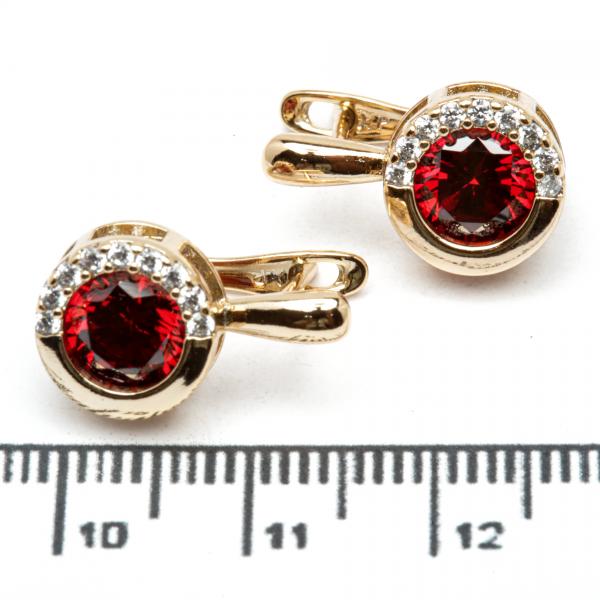 Сережки XUPING Gold "червоний" 515590