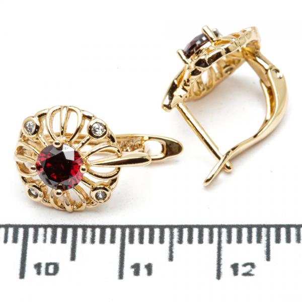Сережки XUPING Gold "червоний" 515602