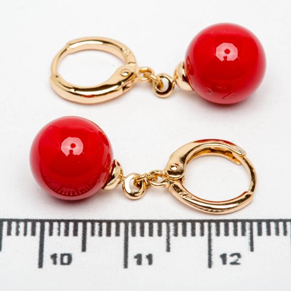 Сережки XUPING Gold "червоний" 515636