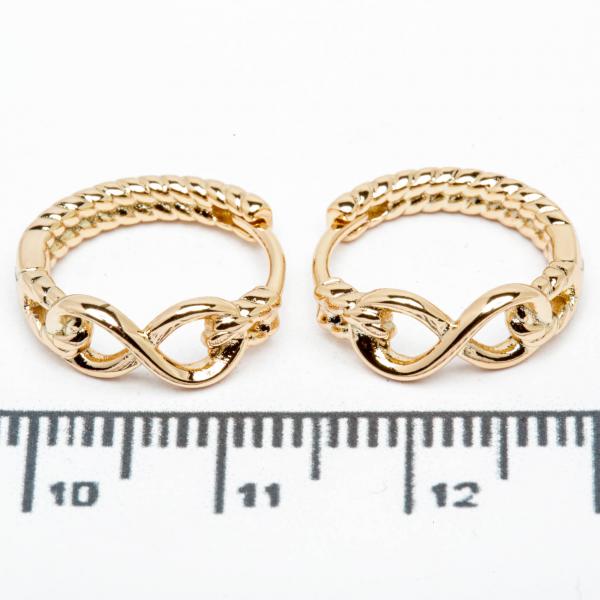 Сережки XUPING Gold "Ø 0.9 х 0.5 см." 515665